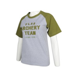 T974 made contrast color sleeve T-shirt horn sleeves archery team shirt T-shirt shop T974 made contrast color sleeve T-shirt horn sleeves archery team shirt T-shirt shop